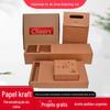 Caixa de Embalagem de Papelão Kraft Ondulado Atacado para Expresso Caixa de Papelão Espessa e Reforçada de Papel Kraft para Mudança