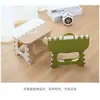 Taburete plegable de plástico grueso, portátil, mini, para exteriores, para adultos y niños, banco, tren portátil Mazar