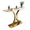 Soporte de pata para mesa de recibidor de acero inoxidable Marco para mesa consola de losa de roca mármol Base para estante de entrada pasillo Mueble Lujo Ligero