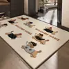 Felpudo Rojo Grueso para Entrada, Festivo, Antideslizante, Elimina Polvo, Resistente al Desgaste, Alfombra Lavable para el Vestíbulo y la Entrada Principal