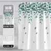 Cortina de Chuveiro para Banheiro Tecido Impermeável Cortina Personalizada para Banheiro Sem Furos Cortina Antimofo Cortina de Porta Cortina de Pendurar Cortina de Divisória para Chuveiro
