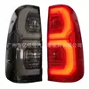 Lanterna Traseira Hilux Vigo 12-14 Upgrade Aparência 21 Anos Para-choque Traseiro Luz de Freio Modificação Preto Fosco/Vermelho