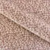 Tela de terciopelo de visón dorado con estampado de pelo alto-bajo, tela de terciopelo de visón sintético con estampado de luciérnaga para ropa, juguetes y zapatos