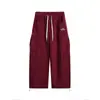 Calça de Moletom Grossa Estilo Cattee Academy para Homens e Mulheres Nova Primavera 2026 Corte Reto Solto Esportiva Casual