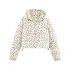 Bestseller transfronterizo de AliExpress: Nueva colección primavera 2026 de elegantes y estilosas chaquetas cortas de algodón con lunares para mujer en tres colores