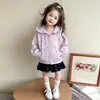 Chaqueta para Niña Primavera y Otoño 2026 Nueva Elegante Casual con Capucha Ropa de Otoño para Niños Cárdigan Cortavientos