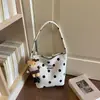 Bolso de Hombro Minimalista con Lunares Estilo Coreano Transfronterizo para Mujer 2026 Otoño Temprano Nuevo de Alto Valor Gran Capacidad
