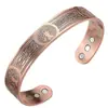 Pulsera Magnética de Cobre Retro Nueva Conmemorativa de Viaje Pulsera sin Engaste Pulsera de Moda Creativa Outlet de Fábrica