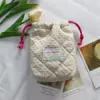 Nueva Bolsa de Almacenamiento Simple de Algodón Acolchado, Bolsa Portátil con Cordón, Bolsa de Almacenamiento para Cámara Anti-Caídas y Anti-Rayaduras, Bolsa Pequeña para Artículos de Tocador