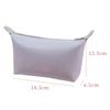 Nueva Bolsa de Cosméticos de Empanada, Bolsa de Cosméticos de Viaje Simple y de Moda, Color Puro Gran Capacidad Portátil Impermeable Neceser Pu