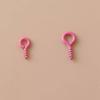 Tornillos Autorroscantes de Metal Pintado de Colores en Forma de Cuerno Accesorios para Llaveros de Joyería Hecha a Mano DIY en Varios Tamaños y Colores Mixtos