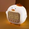 Reloj Despertador de Pato de Abrazo de Dibujos Animados al Por Mayor Control de Mini Programa Luz Nocturna Reloj Despertador Multifuncional Estudiante Especial Reloj Despertador Electrónico