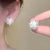 Pendientes de Perla con Pétalos Franceses de Aguja de Plata S925 para Mujer 2025 Nuevo Estilo Caliente Pendientes de Otoño e Invierno Estilo Festivo Accesorios para Orejas