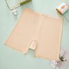 Pantalones cortos de seguridad para mujer de cintura alta anti-exposición color nude claros transpirables reductores de abdomen levanta glúteos sencillos de color sólido venta directa de fábrica