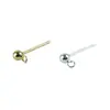 Accesorios para pendientes de aro de plata de ley s925, accesorios para pendientes de cuentas redondas, pendientes de frijol, pendientes colgantes hechos a mano para bricolaje, materiales para joyería