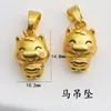 Color de Larga Duración Arena Dorada Vietnamita Esmalte de Alto Brillo Colgante de los Doce Signos del Zodiaco Accesorios para Collar Pulsera Hechos a Mano DIY