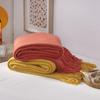 Manta de Punto de Color Sólido Grande C12 con Borlas Extensas para Camas de Casa de Huéspedes, Manta de Verano para Aire Acondicionado, Manta de Lana Polar