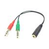 Fornecedores de cabos adaptadores de áudio para fone de ouvido aux macho para fêmea 3,5 mm para computador, karaoke ao vivo, fabricantes