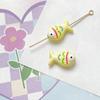Color pintado a mano dopamina cuentas de pez pequeño diy joyería hecha a mano pulsera collar cuentas cadena para teléfono móvil accesorios material