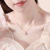 Collar de mariposa de plata esterlina estilo coreano Mori fritillary clavícula cadena femenina verano versátil ins elegante collar novias colgante