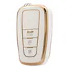 Adecuado para coche Toyota corona Carolina Camry borde dorado coche TPU pegamento flexible funda de llave todo incluido para mujer