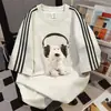 Camiseta de Manga Corta con Retazos de Tres Rayas Estilo Nuevo de Verano 2026 Oversize Vintage Coreano Versátil Top para el Trabajo