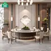 Caixa de Hotel Elétrica Mesa Redonda Grande Clube Privado Villa Ardósia Mesa Giratória Elétrica Mesa de Jantar Elétrica Hotel Mesa e Cadeiras de Jantar Personalizadas