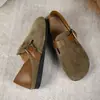 Zapatillas de Media Pantufla para Mujer Birkan Shoes 2025 Primavera y Otoño Nuevos Mocasines Todo Incluido Suela Plana Suave Slip-on Zapatos para Mujer