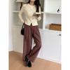 3th Morning Gentle Thousand Gold Style Spinning Lã Chanel Style Gola Redonda Cardigan de Malha ZY2054