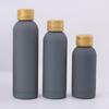 Venta al por mayor transfronteriza 304 Acero Inoxidable Botella de Boca Pequeña Vaso Termo Vaso de Agua para Deportes al Aire Libre Vaso para Coche Tapa de Bambú Sello