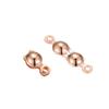 Plata de Ley S925 Hebilla Doble Cubo Pinza Hebilla Bolso Cuenta Hebilla Hormiga Accesorios para Joyería DIY Cuerda para Llevar Pulsera Hebilla de Carcasa Simple
