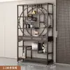 Gabinete multi-tesoro de madera maciza, partición de estilo chino, estante de exhibición de té antiguo de estilo chino nuevo, gabinete de entrada estilo Zen para sala de estar