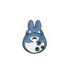 Insignia Metálica Redonda de Personaje de Dibujos Animados Anime Japonés Espantapájaros Totoro Broche Aleación con Goteo de Aceite Accesorios para Bolso
