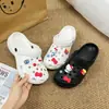 Moda Nuevo Dibujo Animado Papas Fritas Gato Kt Lindo Versátil Resina Accesorios DIY Hebilla para Zapato Clog Hebilla de Zapato Desmontable