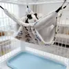 Hamaca transfronteriza para hámster, hamaca suspendida de doble capa para petauros del azúcar y chinchillas, saco de dormir cálido para ardillas, hamaca para mascotas pequeñas