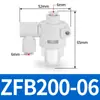 Filtro de aspirador para duto de ar pequeno 8 pneumático ZFB200-06 industrial ZFC100-06B04B08B10B