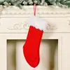 Novas meias de Natal de lã tricotada de pelúcia transfronteiriças, meias de presente para as festas de Natal, sacolas e acessórios de presente para as festas infantis