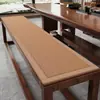 Cojín Largo para Silla de Ratán Natural, Cojín Largo Fresco y Transpirable para Asiento de Verano, Cojín para Banco de Balcón, Esterilla Refrigerante Antideslizante para el Hogar
