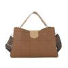 Bolsa Estilo Western Feminina Fashion Grande Capacidade Saco Balde 2024 Novo Estilo Coreano Portátil Bolsa de Mão Alça Larga Bolsa Transversal