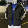 Chaqueta corta coreana con capucha y acolchado de algodón para hombre, abrigo holgado de invierno 2023, combinable con todo.