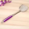 Espátula de acero inoxidable utensilios de cocina doméstico hotel cocina mango morado Cuchara cuchara de sopa cocina mango anti-quemaduras departamento de dos yuanes venta al por mayor