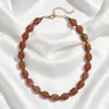 Cadena para Clavícula de Piedra Natural Arcoíris Tejida a Mano Nueva Primavera/Verano 2026 Collar Dulce Dopamina Personalidad con Cuentas