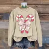 Suéter retro de cuello redondo para otoño e invierno transfronterizo con estampado digital 3D, se puede vender en conjunto, abrigo suéter casual navideño al por mayor