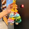 Presentes Criativos de Natal, Estrelas Coloridas de Lã Crochê à Mão, Enfeites Pequenos Decorativos para Árvore de Natal e Carro para Melhorar a Atmosfera