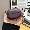 Adequado para Capa Protetora de Fone de Ouvido Bluetooth Huawei Freebudspro4 Estojo de Couro PU Texturizado Estilo Executivo Anti-Queda