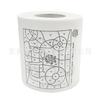 Fabricantes de Dongguan suministran papel higiénico con impresión de laberinto, juego aburrido, rollo de papel, rollo de papel de pulpa de madera para el hogar