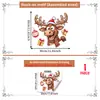 Festival de Navidad Estilo Múltiple Reno de Navidad Lindo Pegatinas para Ventana Puerta de Cristal de Escaparate Decoración del Hogar Pegatinas Electrostáticas para Vidrio