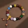 Nueva Quinta Generación Dieciocho Semillas Madera de Bodhi Natural Cadena de Cuentas para Rezar Girada a Mano para Joyería de Hombres y Mujeres Estilo Chino Pan Wen Jugar