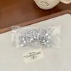 Joias Coreanas Infantil Elástico de Cabelo Prata Laço Faixa de Cabelo Anel de Polegar Pérola Faixa de Cabeça Trançada Corda de Cabelo para Bebê