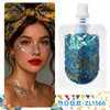 Gel Brillante Transfronterizo en Bolsa para Festivales de Carnaval, Maquillaje de Brillo Facial, Escamas de Brillo Corporal, Parches de Maquillaje